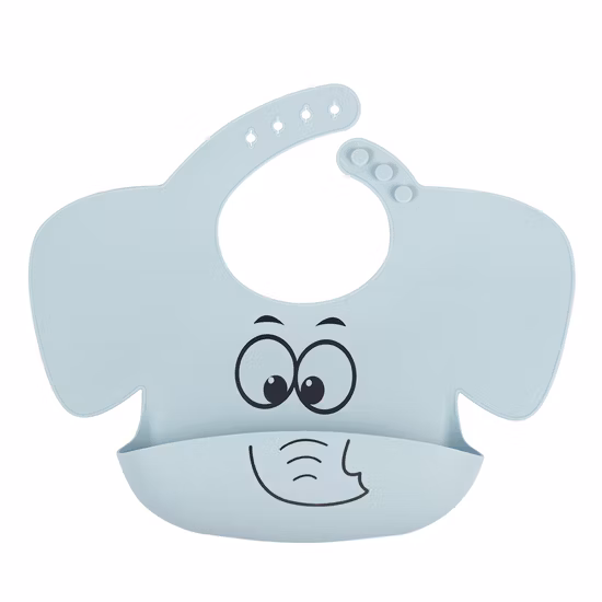 Comfortable Soft Baby Food Feeding BPA Free Waterproof Baby Toddler Silicone Bib