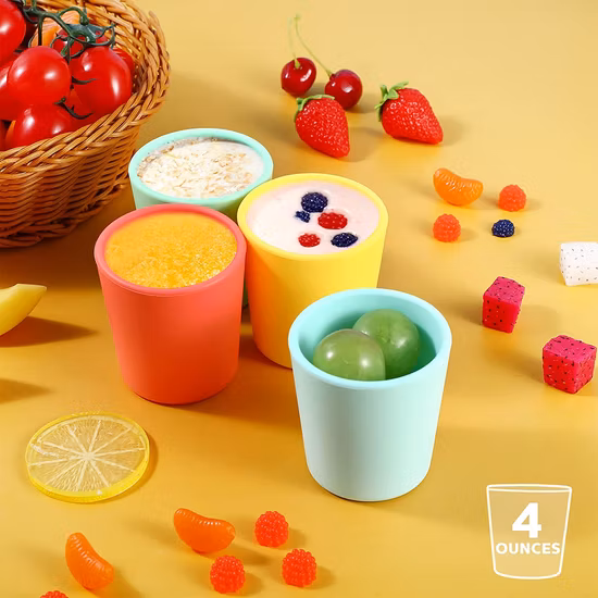 Silicone Baby Cup Open Cup for Baby Drinking Cup Infant Cups Toddler Training Cup for Baby Kids Toddlers Feeding Supplies Tiny Water Cup