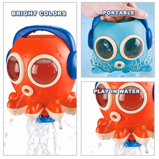 Cartoon Octopus Design Bathroom Shower Toy Kids Spray Whirling Water Bathing Toys Funny Bath Baby Toy Toddler Bathtub Toy